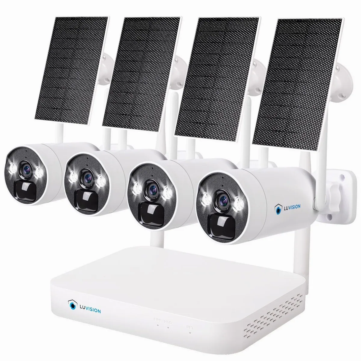 LUVISION BK23-W Überwachungskamera, 4MP Auflösung, KI Bewegungserkennung, Solar betrieben