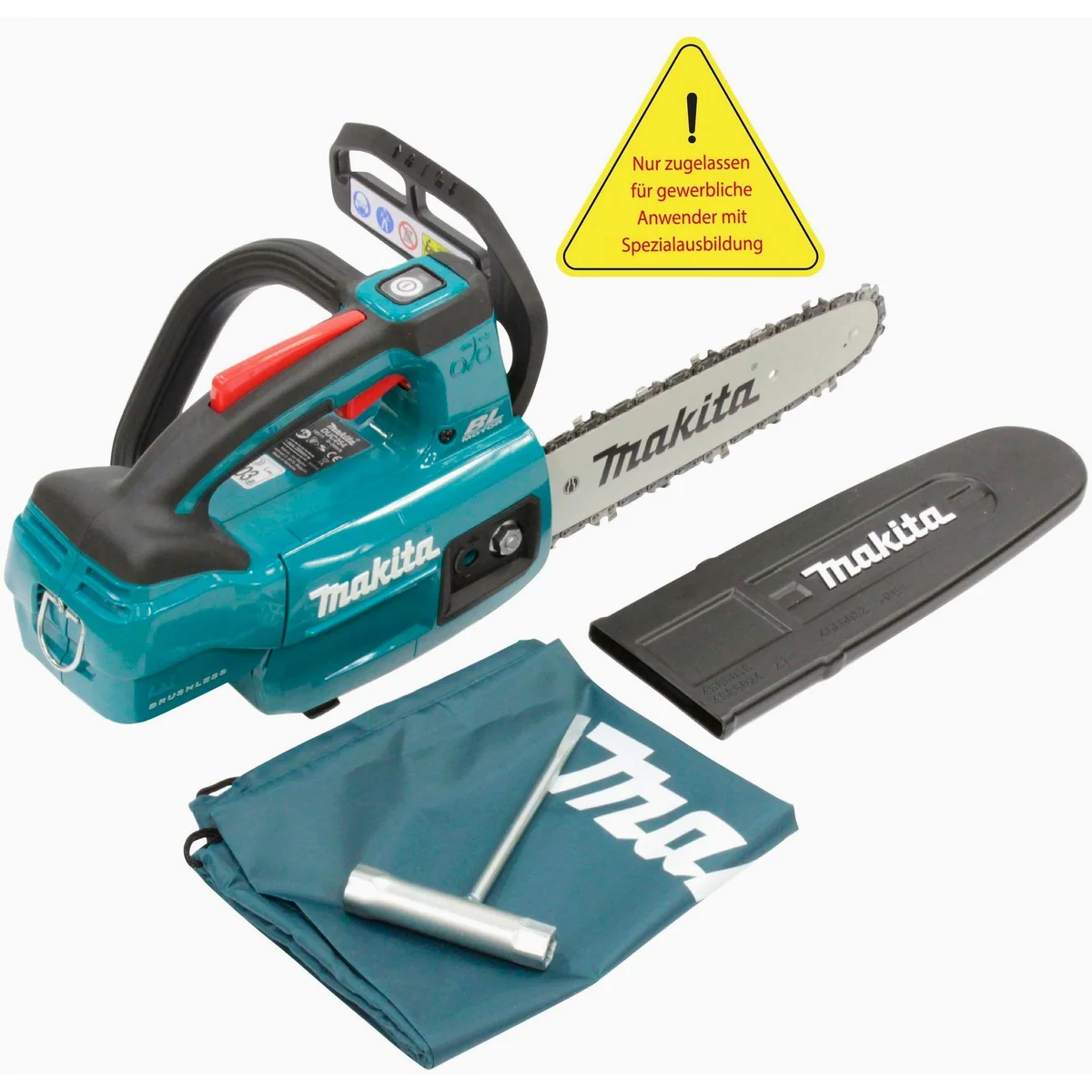 Makita DUC254Z Akku-Kettensäge, 25 cm Schwertlänge, 18V, 24 m/s