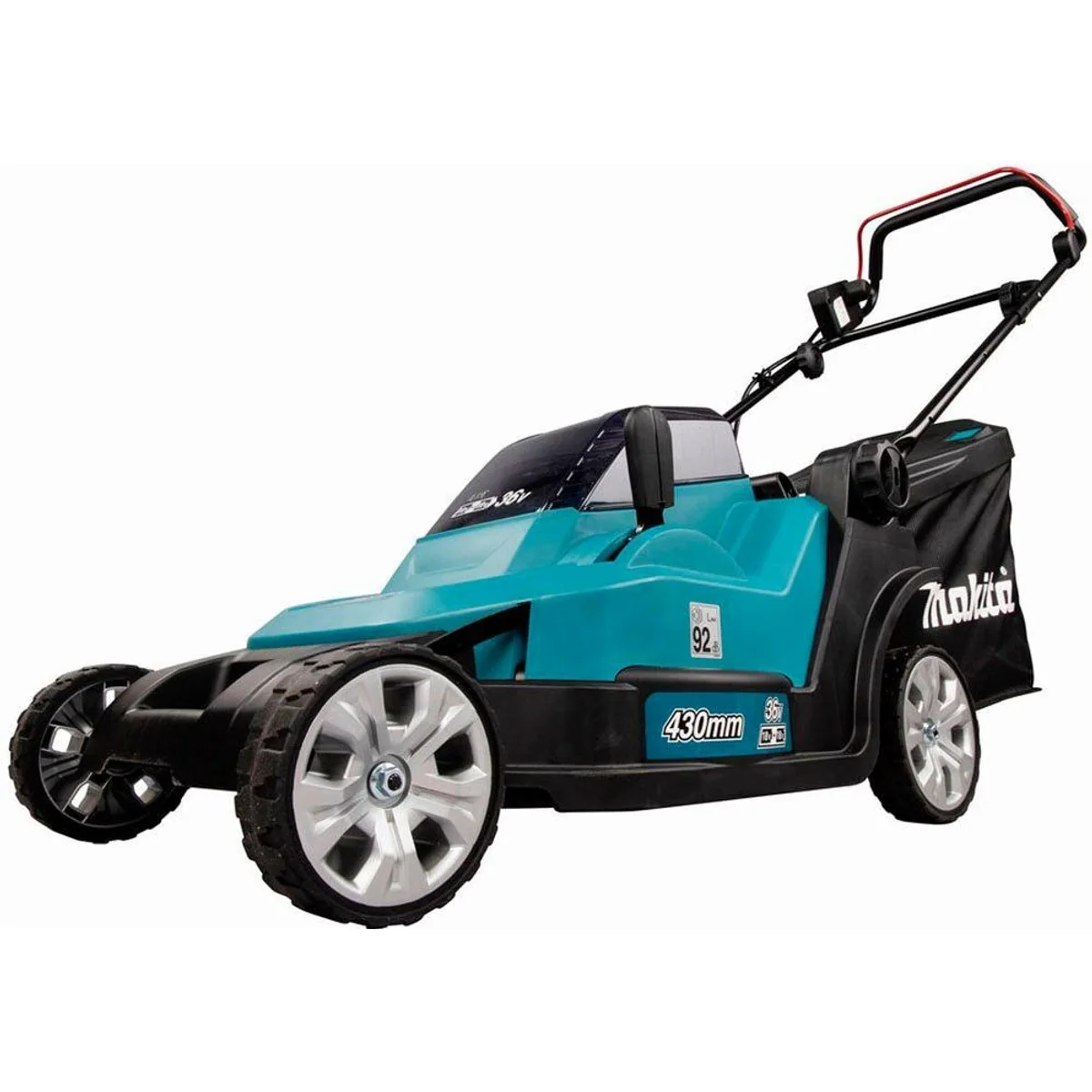 Makita DLM432PT2 Akkurasenmäher, 43 cm Schnittbreite, 2 Akkus 18V/5 Ah LXT 3