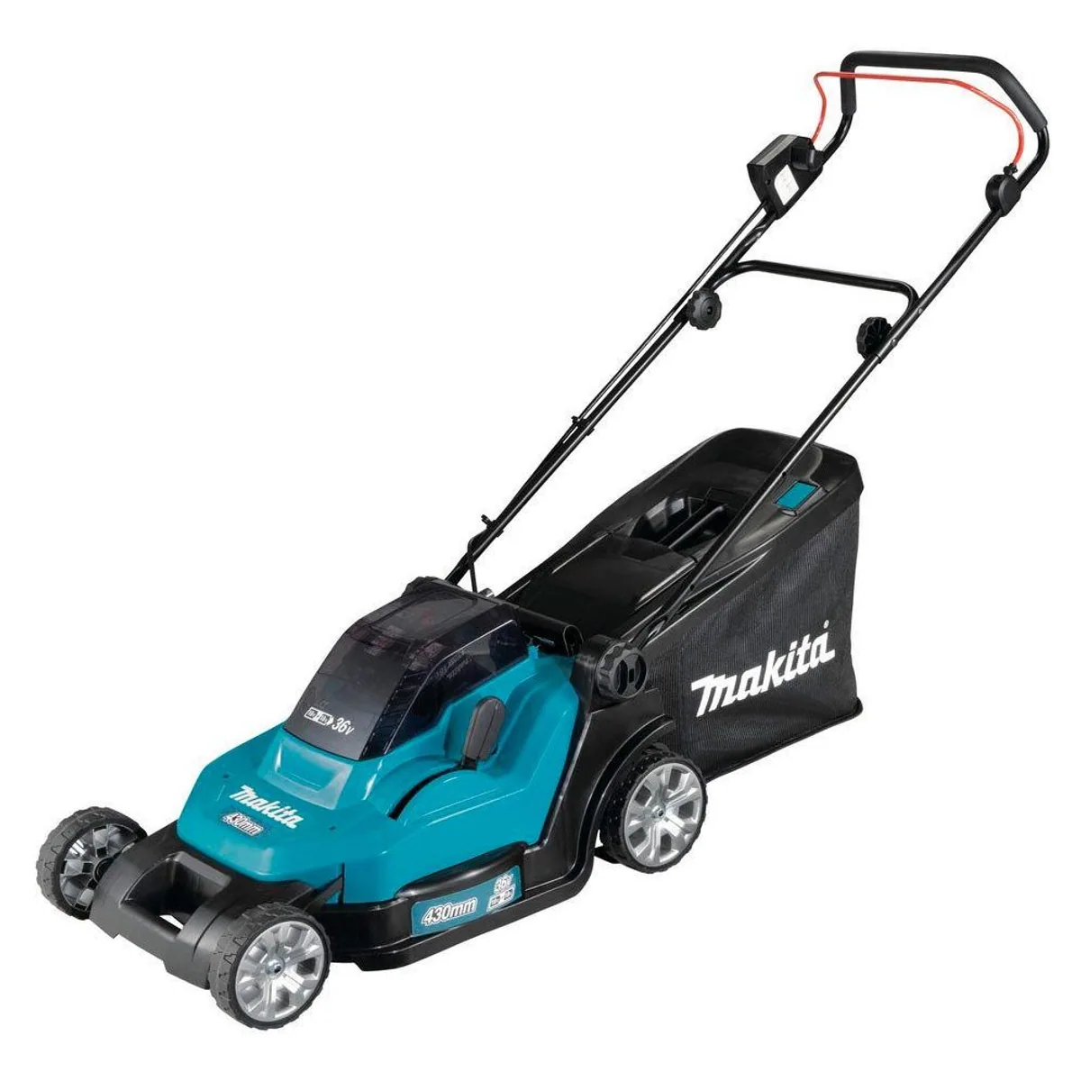 Makita DLM432PT2 Akkurasenmäher, 43 cm Schnittbreite, 2 Akkus 18V/5 Ah LXT 4