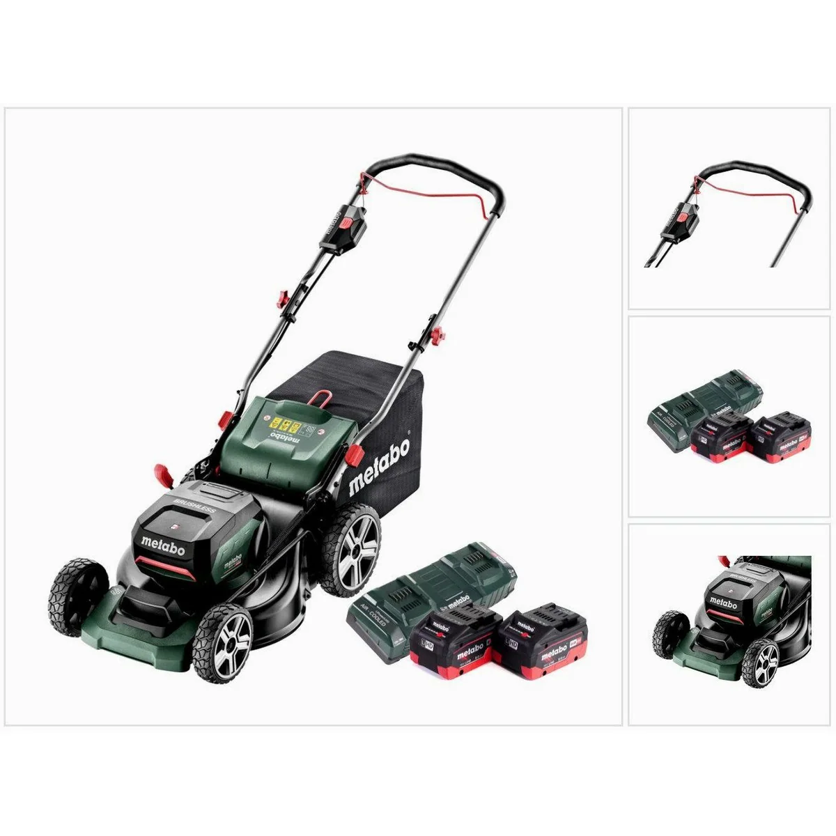 Metabo RM 36-18 LTX BL 46 Akku Rasenmäher, bürstenloser Motor, 46 cm Schnittbreite, für Flächen bis 800 m²