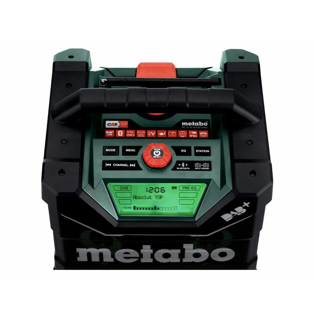 Metabo RC 12-18 32W BT DAB+ Akku Baustellenradio, kraftvoller Sound, vielseitige Anschlussmöglichkeiten 5