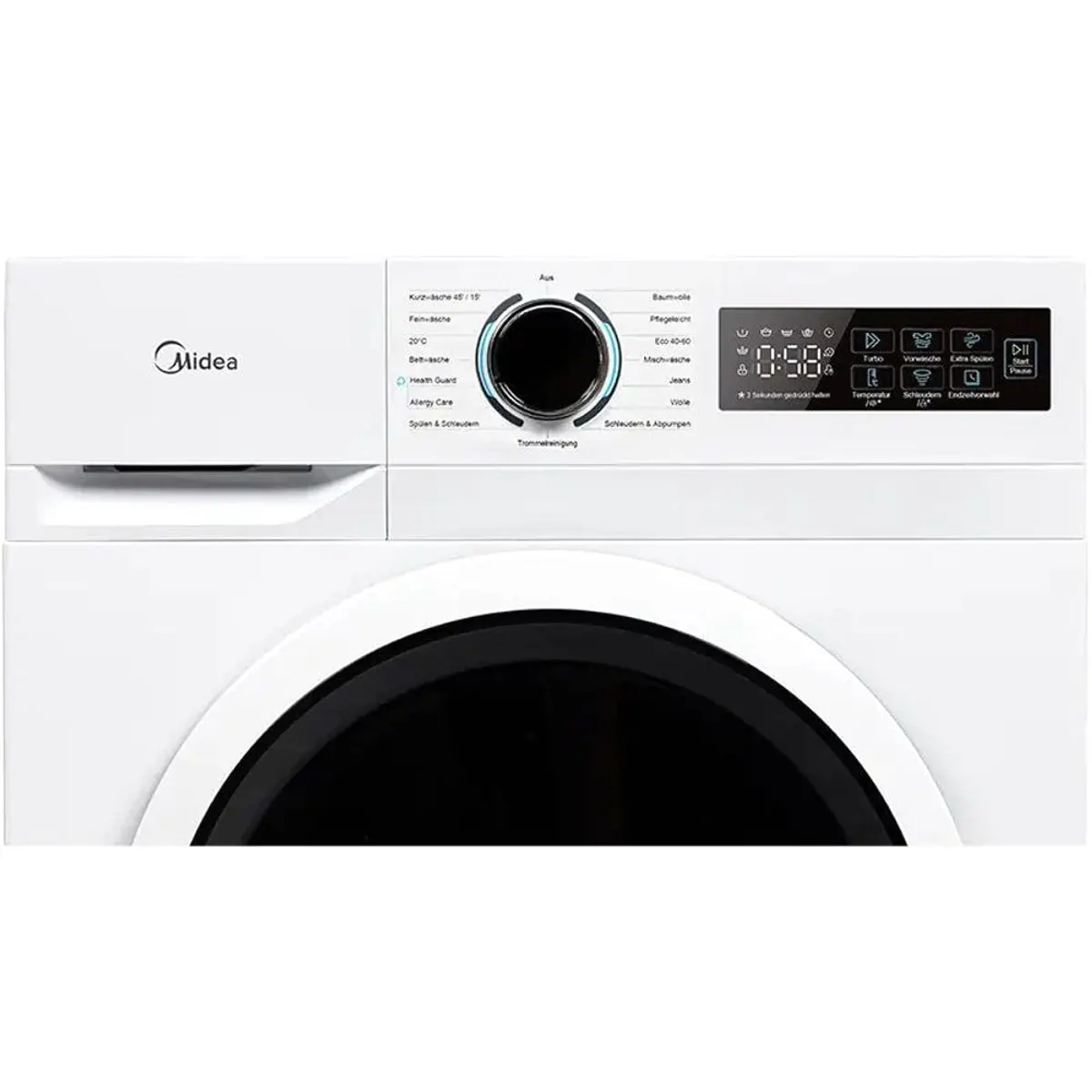 Midea MF110W90B-14A10 Waschmaschine, energieeffizient, leise im Betrieb, kompakte Bauweise 4