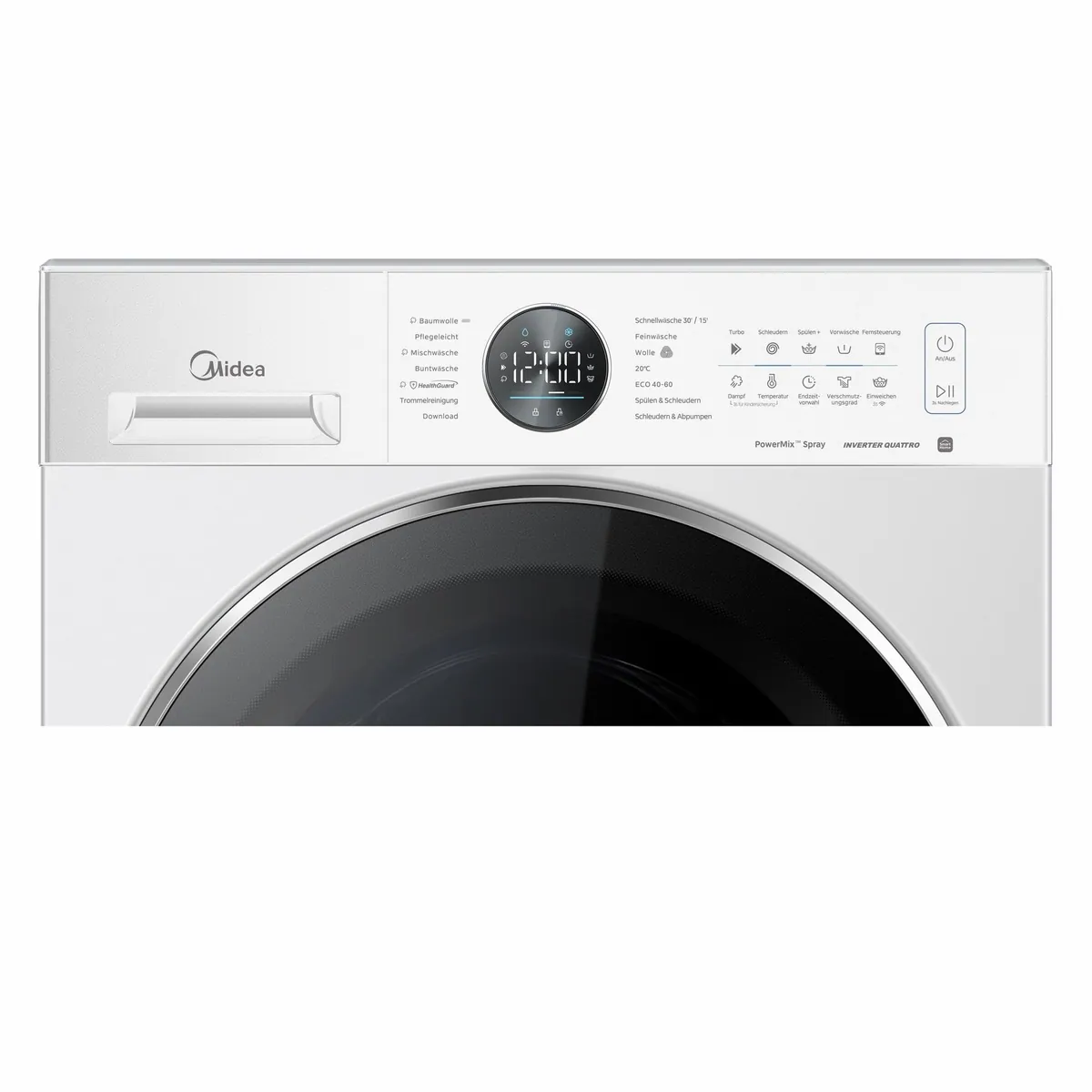 Midea MF21EW90WBA40 Waschmaschine, 9 kg Fassungsvermögen, Energieeffizienzklasse A 3