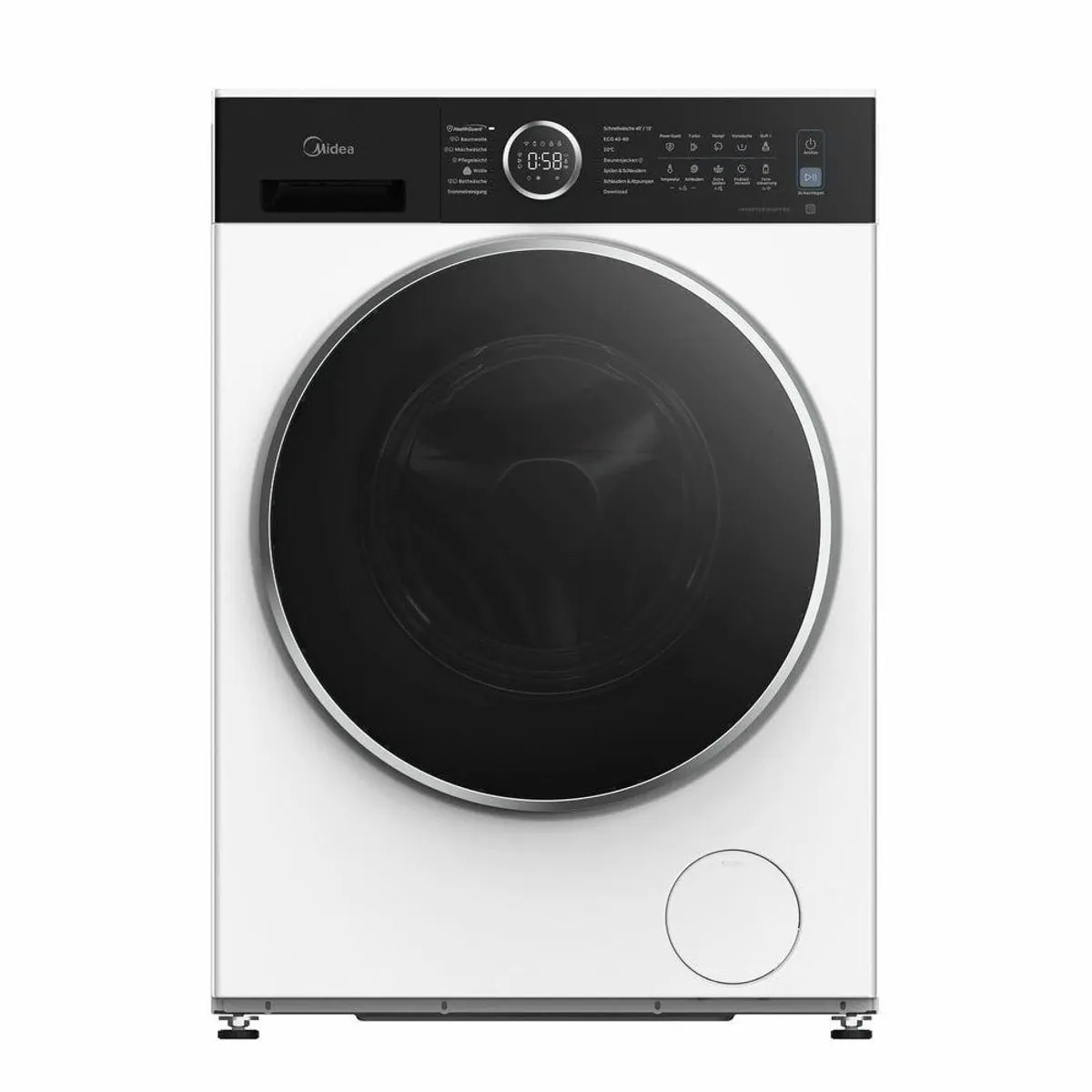 Midea MF205W80WB-14A30 Waschmaschine, energieeffizient, 8 kg Fassungsvermögen, leise im Betrieb