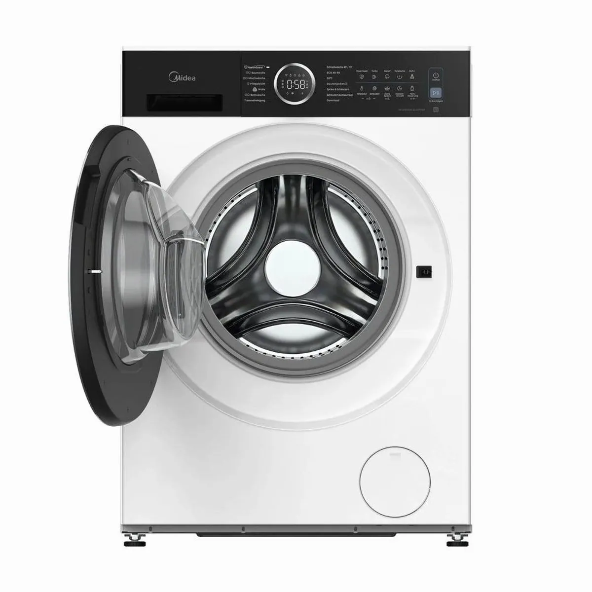 Midea MF205W80WB-14A30 Waschmaschine, energieeffizient, 8 kg Fassungsvermögen, leise im Betrieb 4
