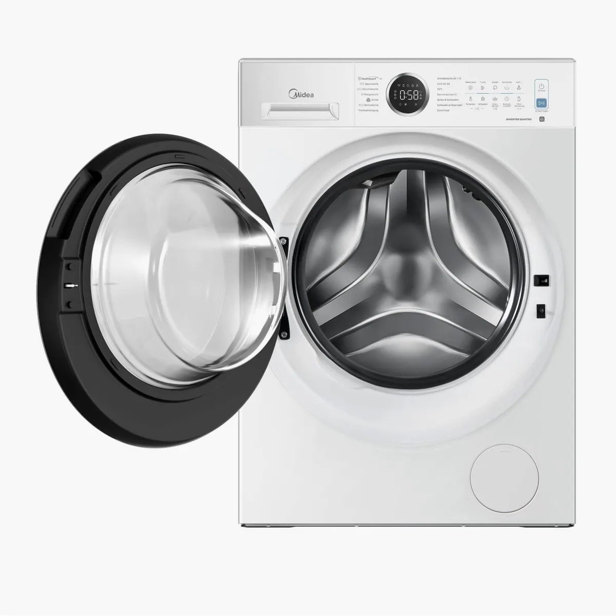 Midea MF25EW100WBA30 Waschmaschine, 10 kg, leiser Invertermotor, Nachlegefunktion 3
