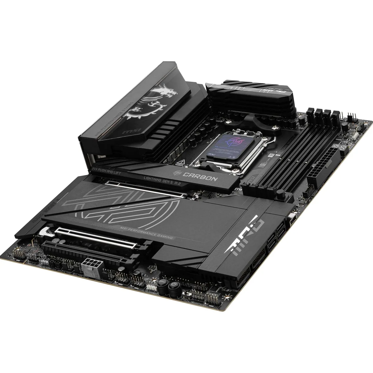 MSI MPG X870E CARBON WIFI Mainboard, hohe Leistungsfähigkeit, Wi-Fi 6E Unterstützung, RGB-Beleuchtung 5