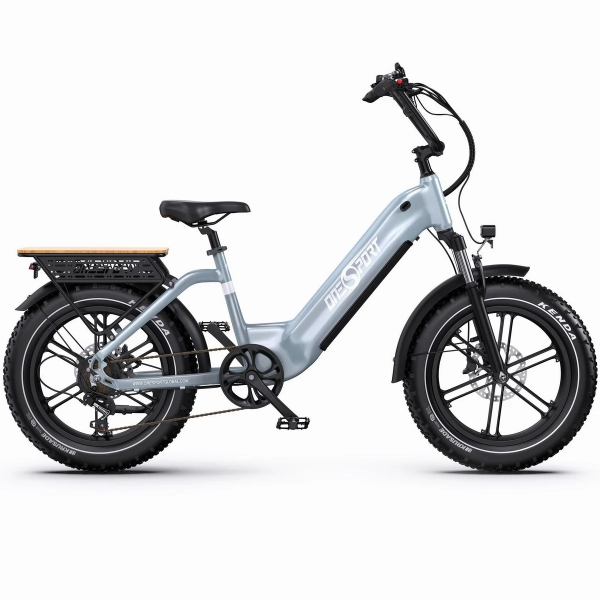 Onesport E-Bike Cityrad, 48V 18AH Akku, 250W Hinterradmotor, hydraulische Scheibenbremsen 3