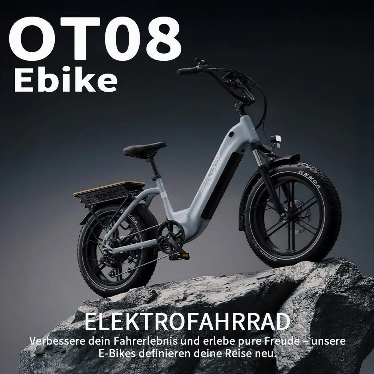 Onesport E-Bike Cityrad, 48V 18AH Akku, 250W Hinterradmotor, hydraulische Scheibenbremsen 4