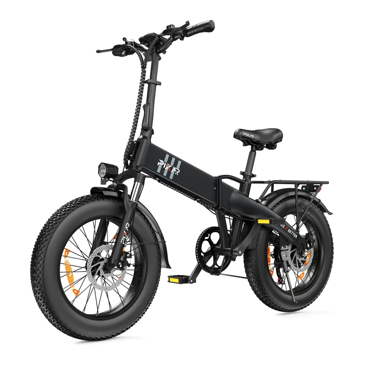PIXAR E-Bike Cityrad F2, klappbar, 100 km Reichweite, 5 Unterstützungsstufen
