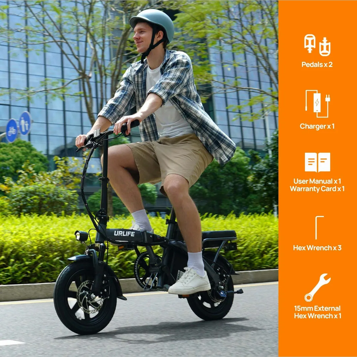 PRASKY F1L Faltrad E-Bike, 14 Zoll, 48V Akku, 40 km Reichweite 2