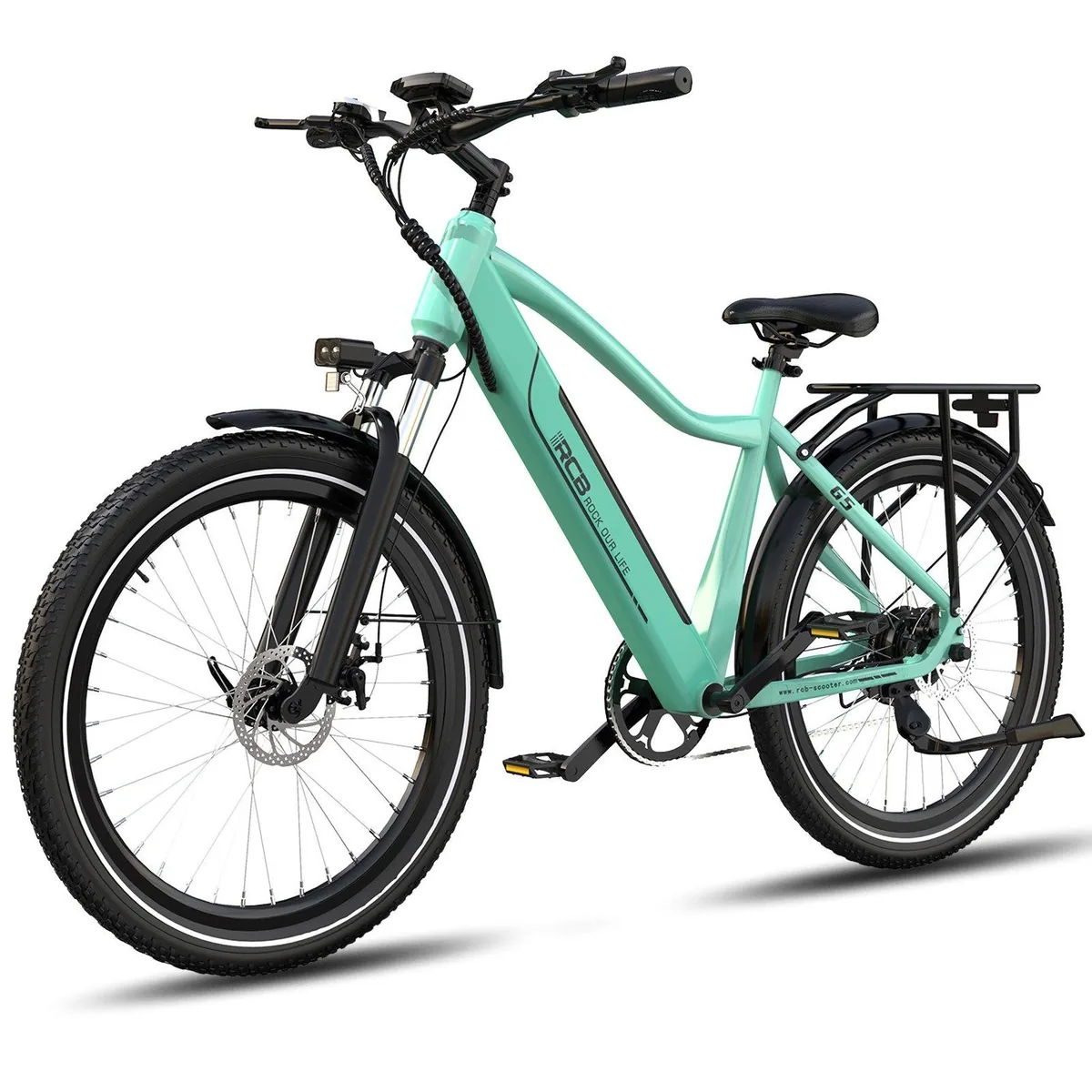 RCB E-Bike Pedelec G5, kraftvoller Motor, 7-Gang-Schaltung, integrierter Akku — max. 100 km Reichweite