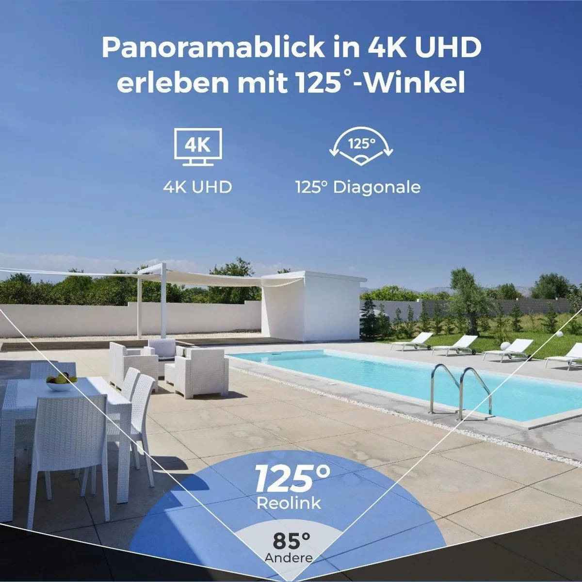 Reolink RLK8-800V4 Überwachungskamera Set, 4K Bildqualität, 125° Sichtfeld, IK10 Schutz 5
