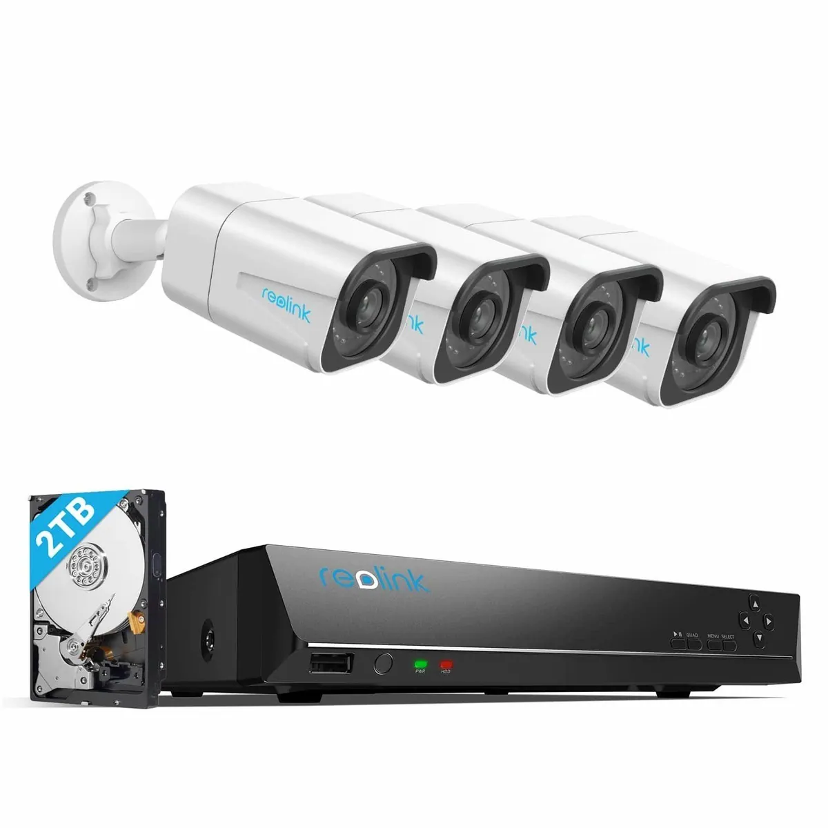 Reolink RLK8-800B4-A Überwachungskamera Set, 4K UHD, 24/7 Aufzeichnung, PoE