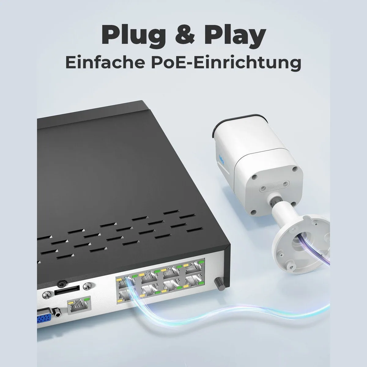 Reolink RLK8-800B4-A Überwachungskamera Set, 4K UHD, 24/7 Aufzeichnung, PoE 4