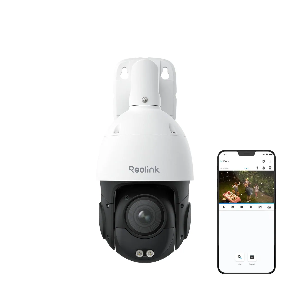 Reolink 4K PoE-Kamera, 16X optischer Zoom, 2-Wege-Audio, Wetterbeständig