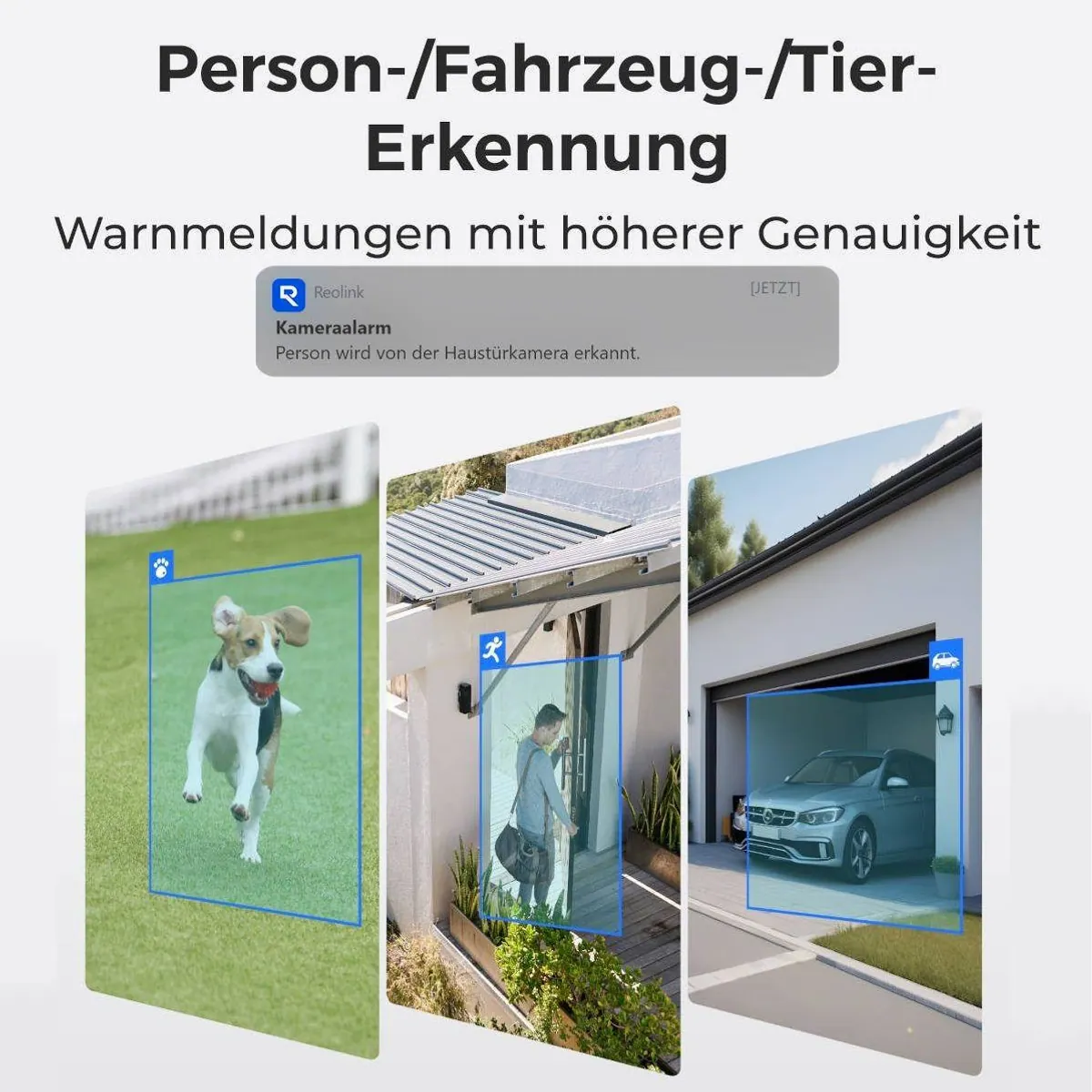 Reolink F850W Flutlichtkamera, 4K Auflösung, 360° Auto-Tracking 4