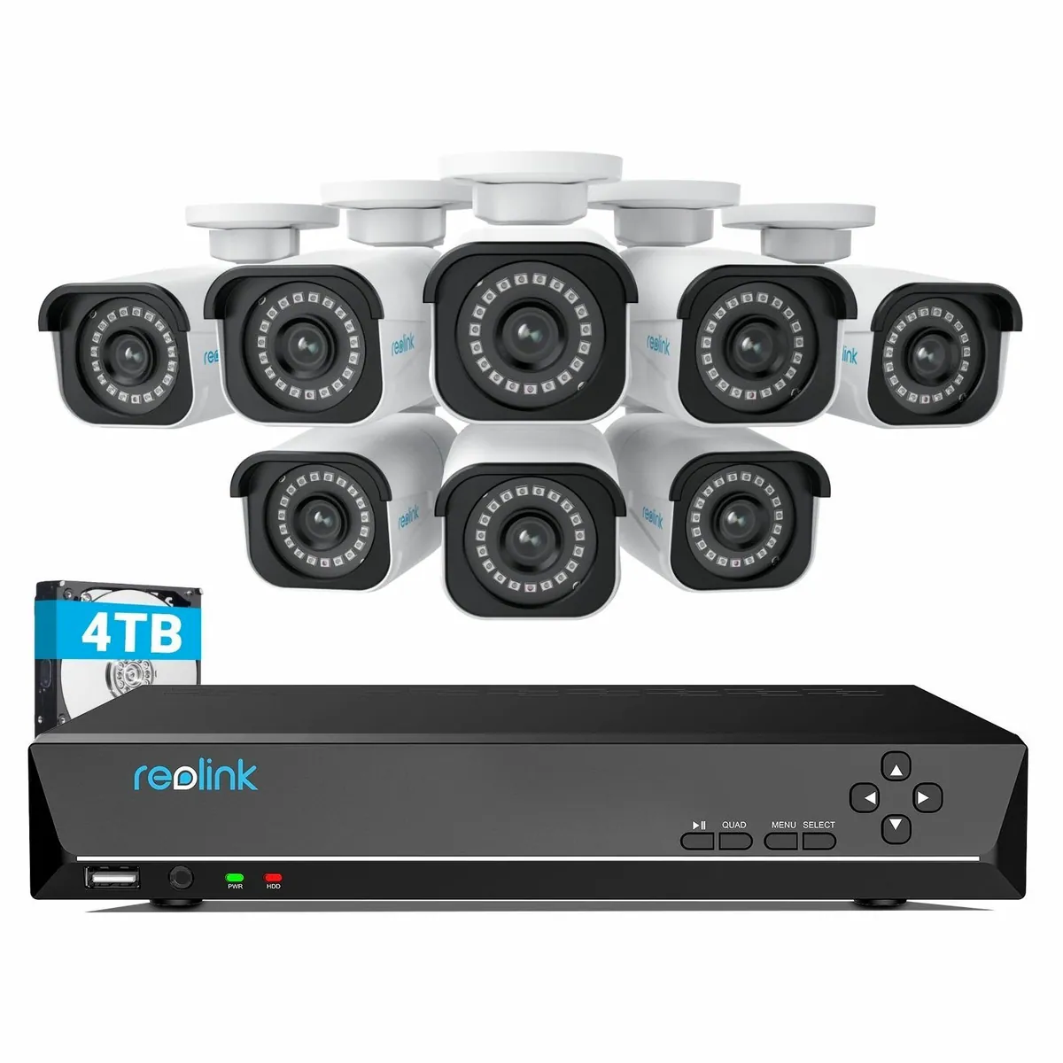 Reolink RLK16-810B8-A Überwachungskamera, 4K Auflösung, PoE Technologie, IP66 wetterfest