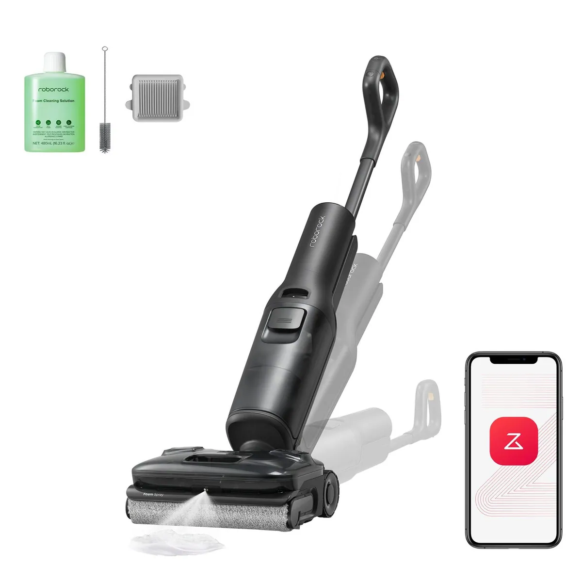 Roborock F25 ACE Pro Nass-Trocken-Sauger, 25000Pa Saugkraft, JetFoaming Technologie