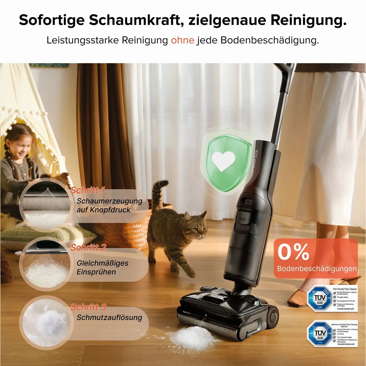 Roborock F25 ACE Pro Nass-Trocken-Sauger, 25000Pa Saugkraft, JetFoaming Technologie 4