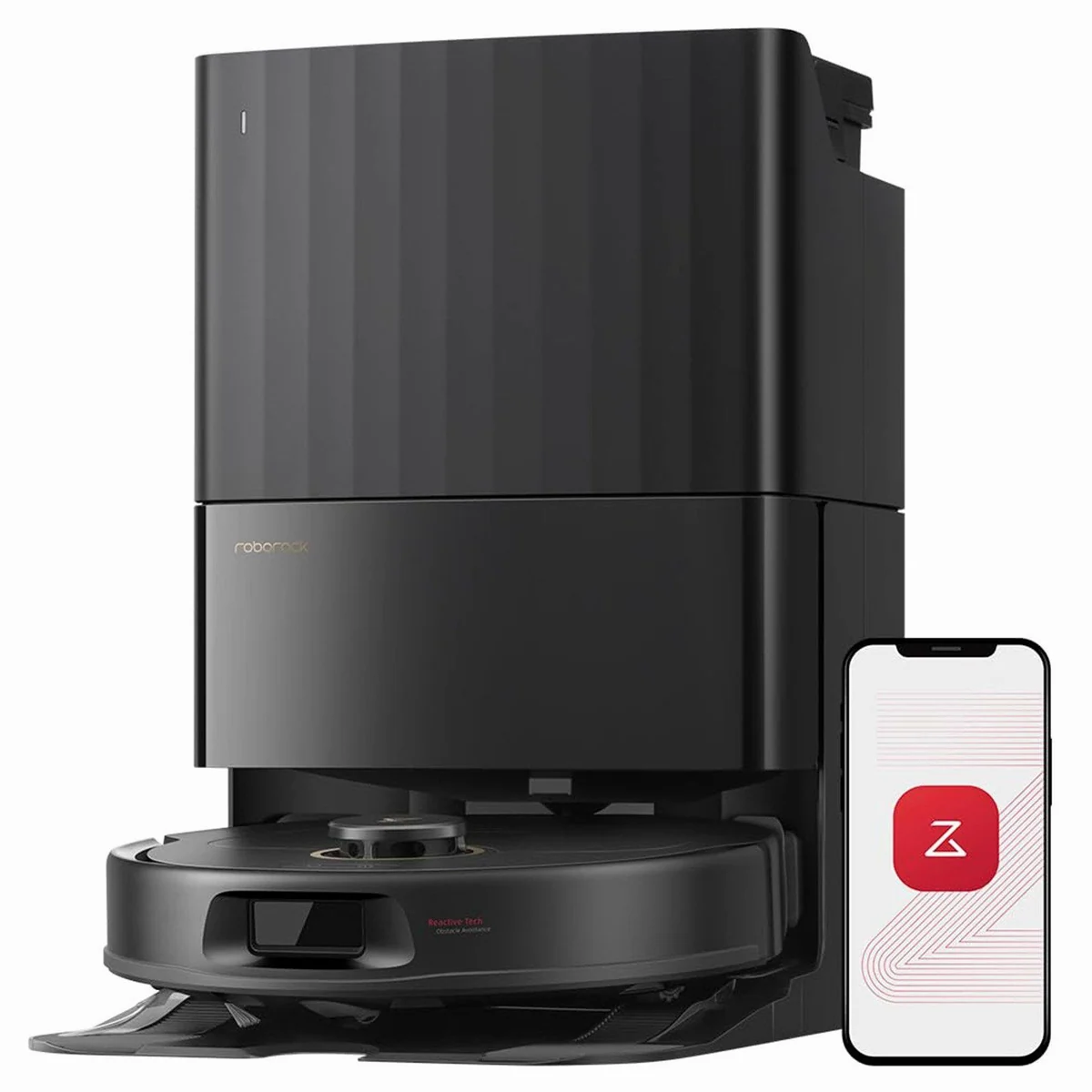 Roborock Qrevo S5V Saugroboter, 12000Pa Saugkraft, Multifunktions-Dock, PreciSense-LiDAR-Navigation