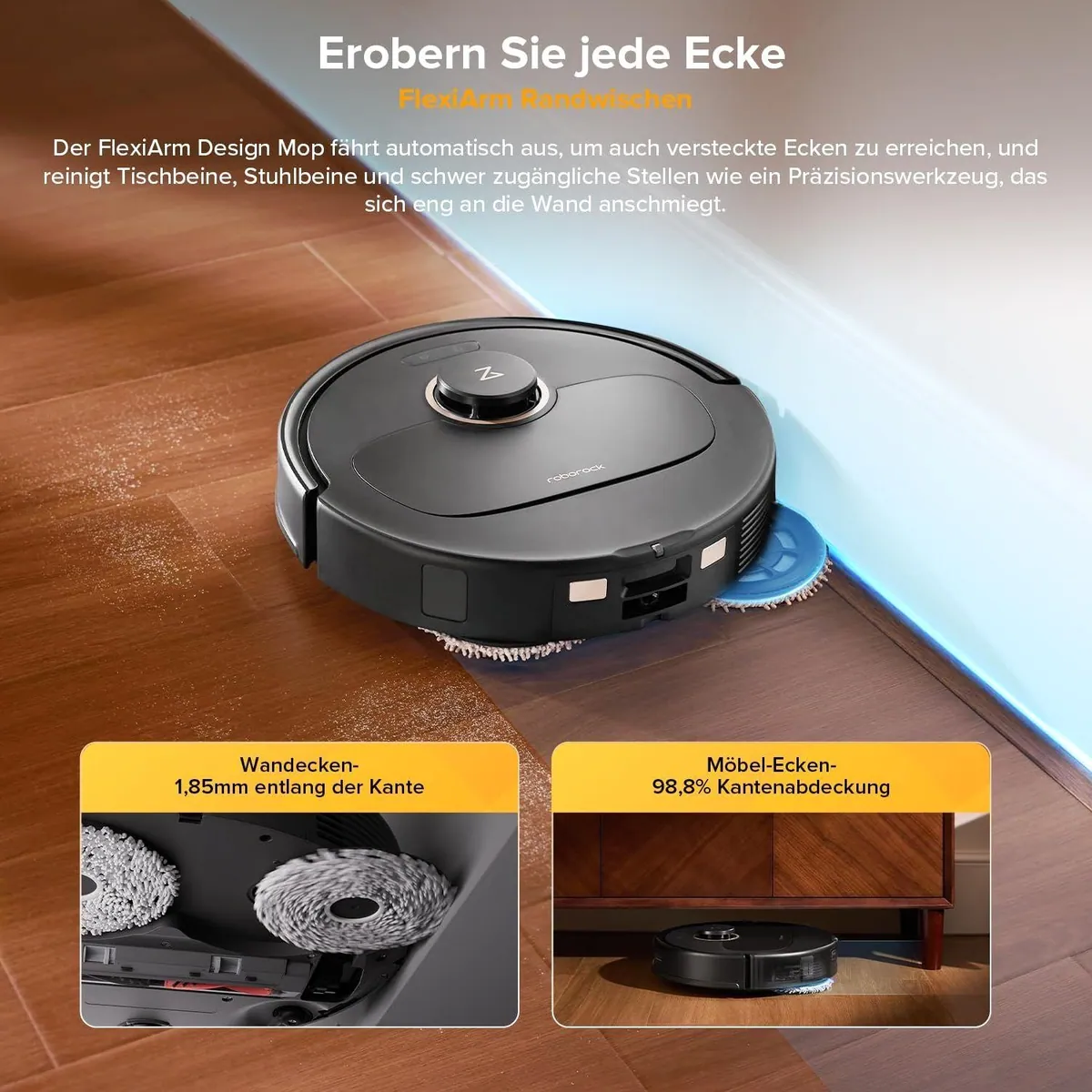 Roborock Qrevo S5V Saugroboter, 12000Pa Saugkraft, Multifunktions-Dock, PreciSense-LiDAR-Navigation 4