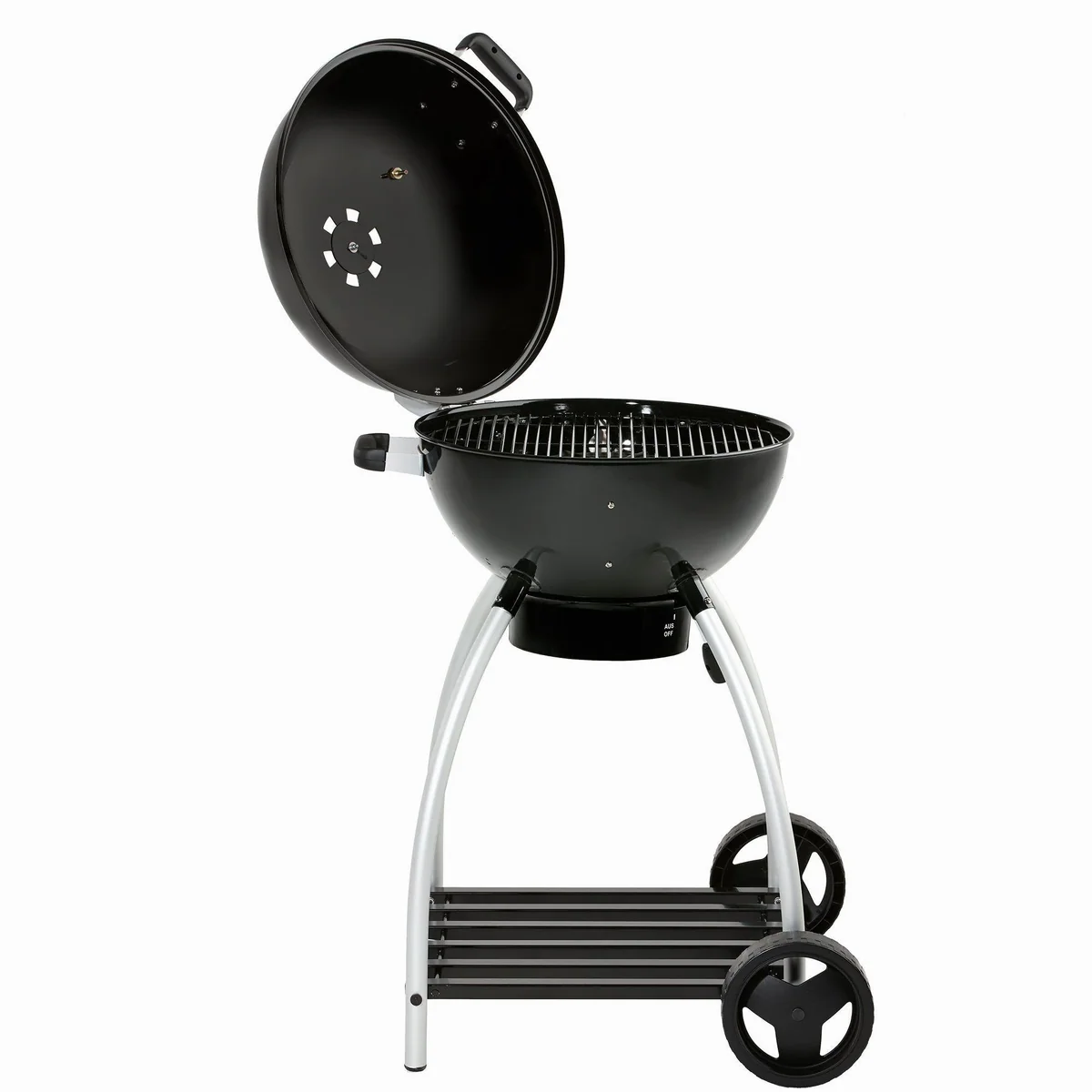 Rösle Holzkohle Kugelgrill No.1 Sport F50, 50 cm Durchmesser, praktisches Deckelscharnier, großes Thermometer 3