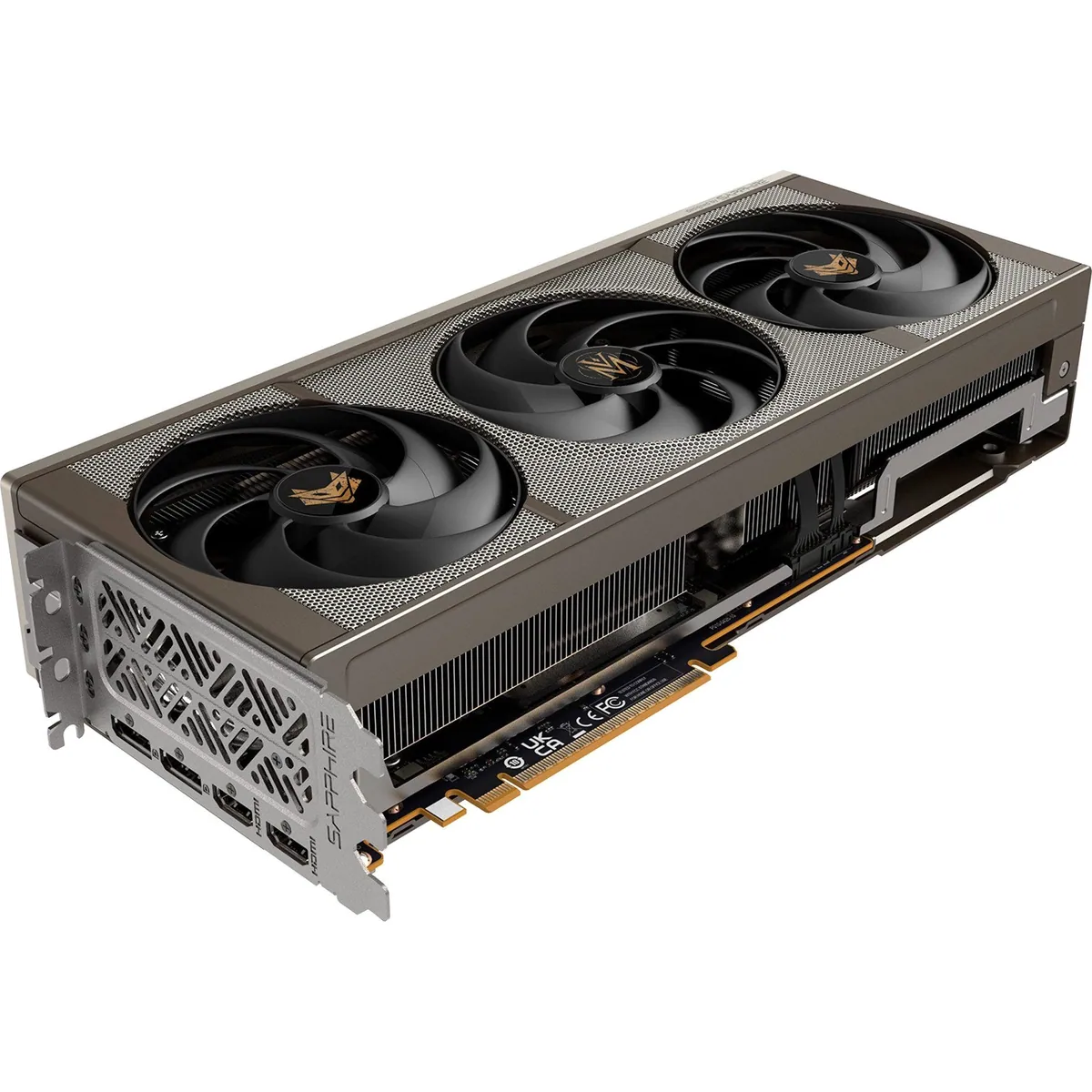 Sapphire Radeon RX 9070 XT Nitro+ Valor Mortis Grafikkarte, 16 GB GDDR6, PCIe 5.0, RDNA4-Architektur 3