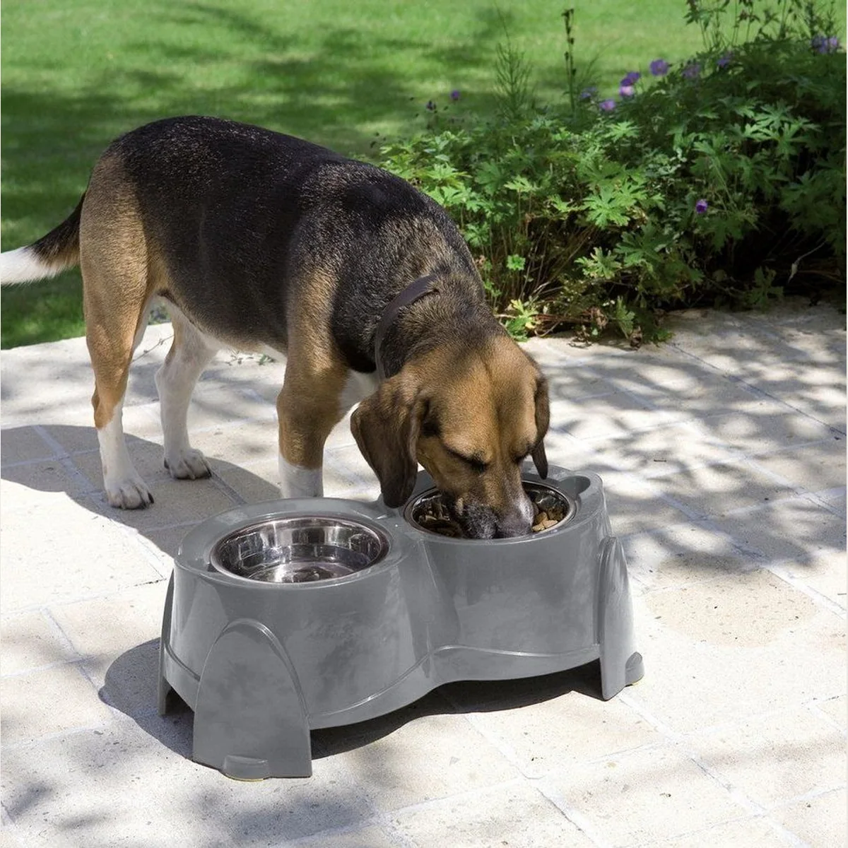 Savic Ergo Feeder Napf-Set, ergonomische Futteraufnahme, rückenfreundlich