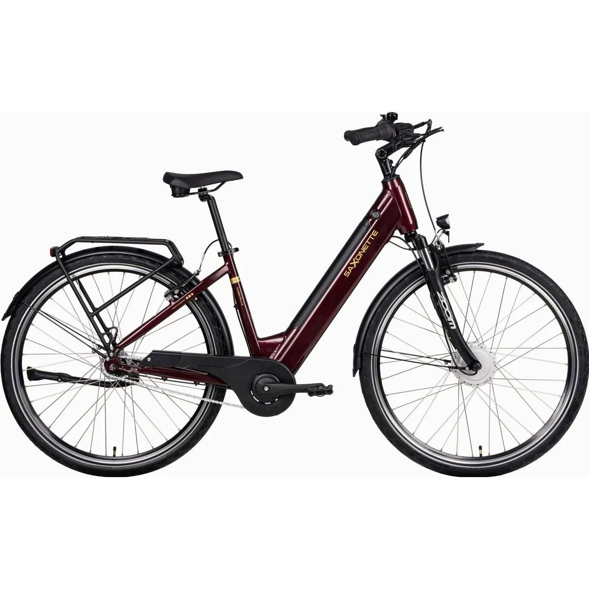 Saxonette Comfort Plus 5.0 E-Bike Damen, 468 Wh Akku, 7-Gang Shimano Nexus, Vorderradmotor