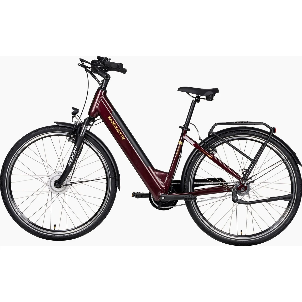 Saxonette Comfort Plus 5.0 E-Bike Damen, 468 Wh Akku, 7-Gang Shimano Nexus, Vorderradmotor 2