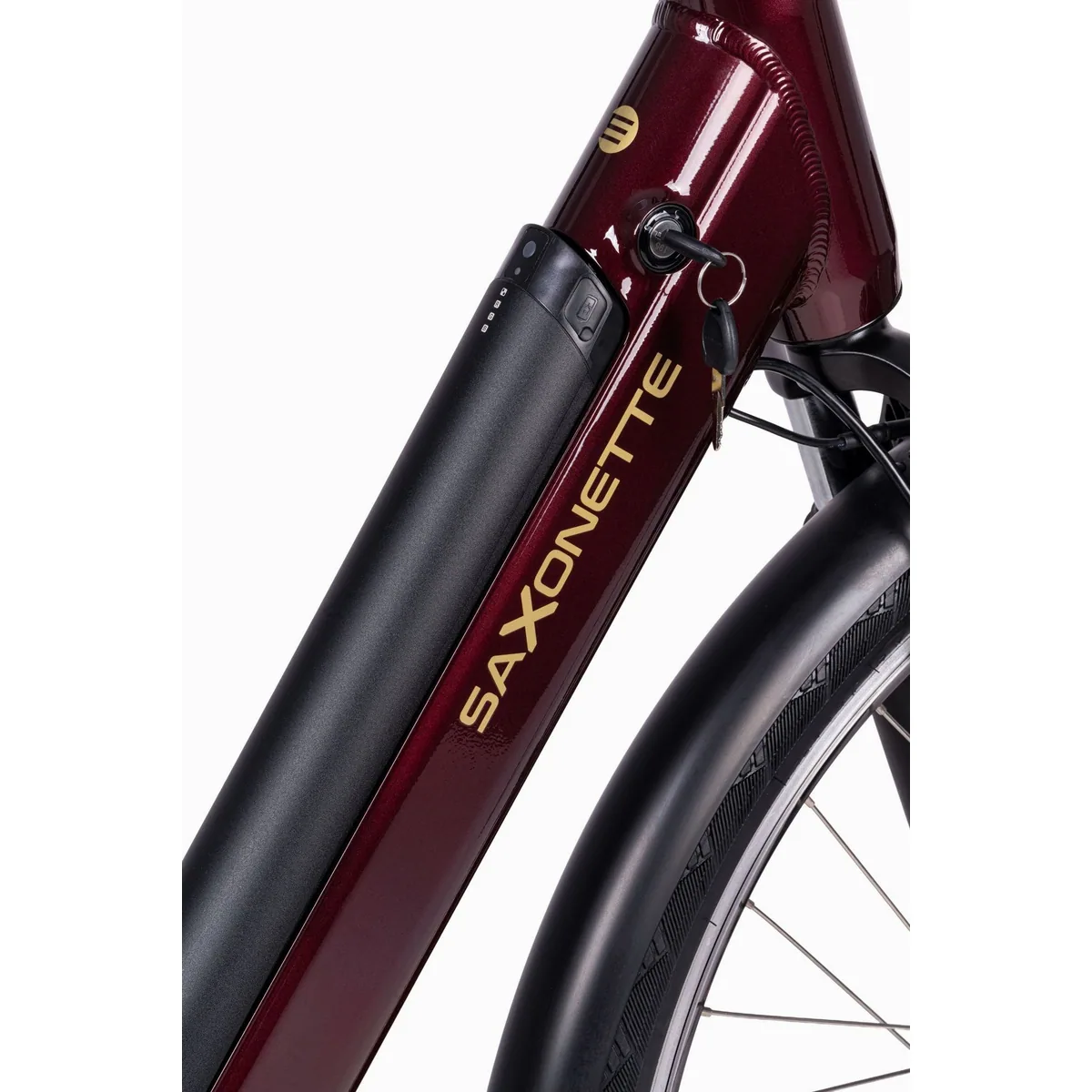 Saxonette Comfort Plus 5.0 E-Bike Damen, 468 Wh Akku, 7-Gang Shimano Nexus, Vorderradmotor 5