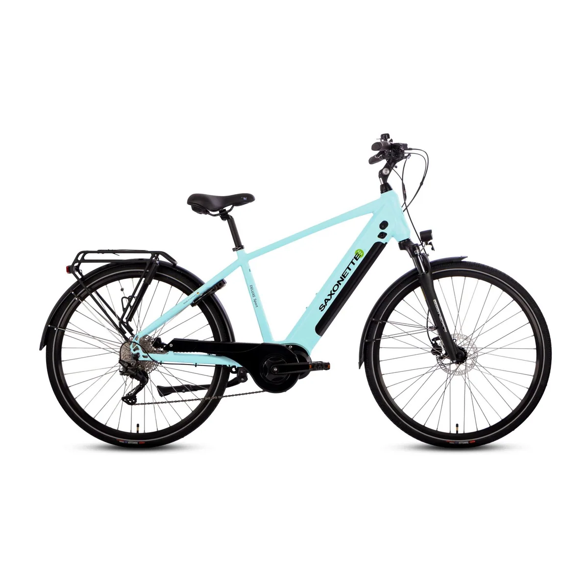 SAXONETTE E-Bike Cityrad ADVANCED SPORT, 3-Gang Shimano Alivio, integrierter Akku, leistungsstarker Heckmotor