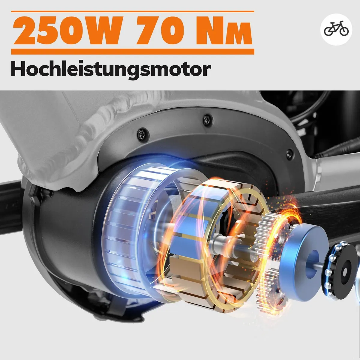 SAXXX E-Bike Cityrad 28 Zoll, 70Nm Mittelmotor, 418 Wh Akku, hydraulische Scheibenbremsen 2