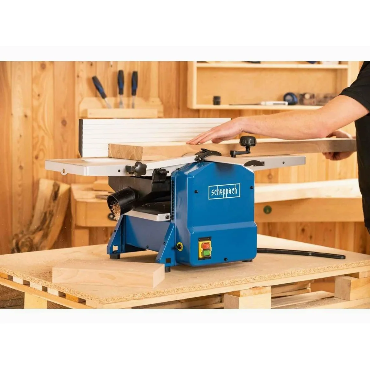 Scheppach HMS1070 Abricht- und Dickenhobelmaschine, 1500 W, kompakt und präzise 5