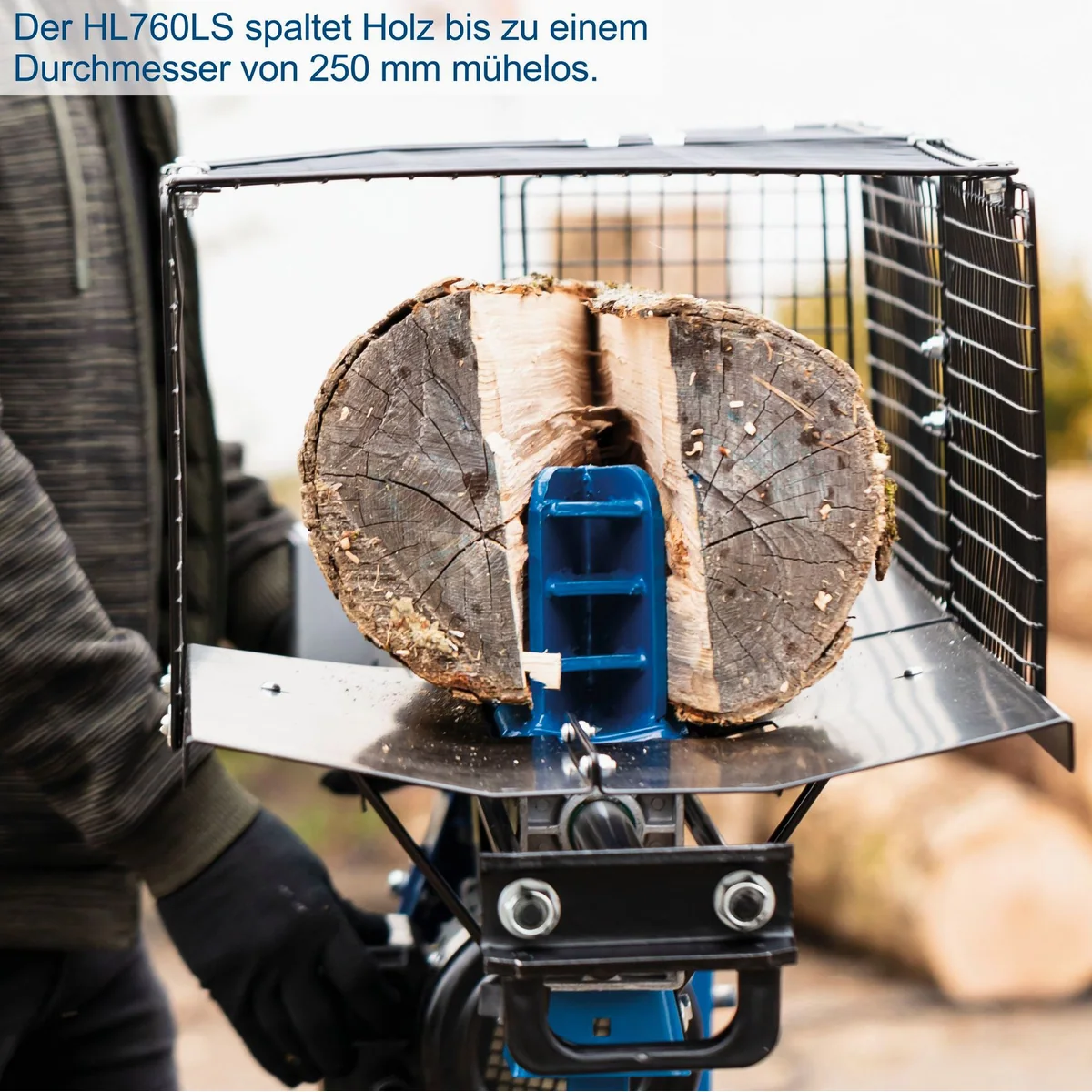 Scheppach HL760L Holzspalter, 2200 W, 7 t Spaltkraft, für Holzlängen bis 52 cm 3
