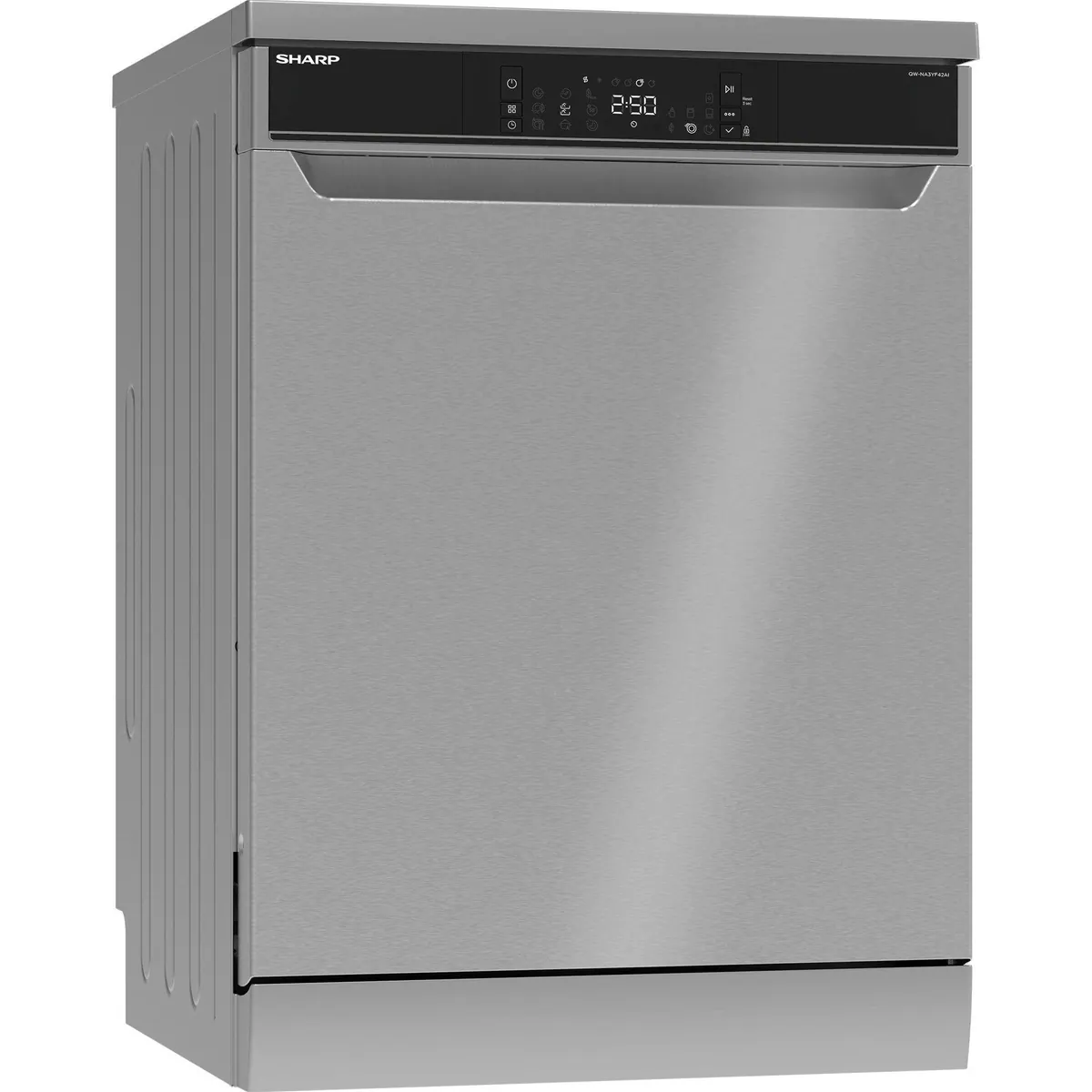 Sharp QW-NA3YF42AI-DE Standgeschirrspüler, 14 Maßgedecke, Quick 30'-Programm