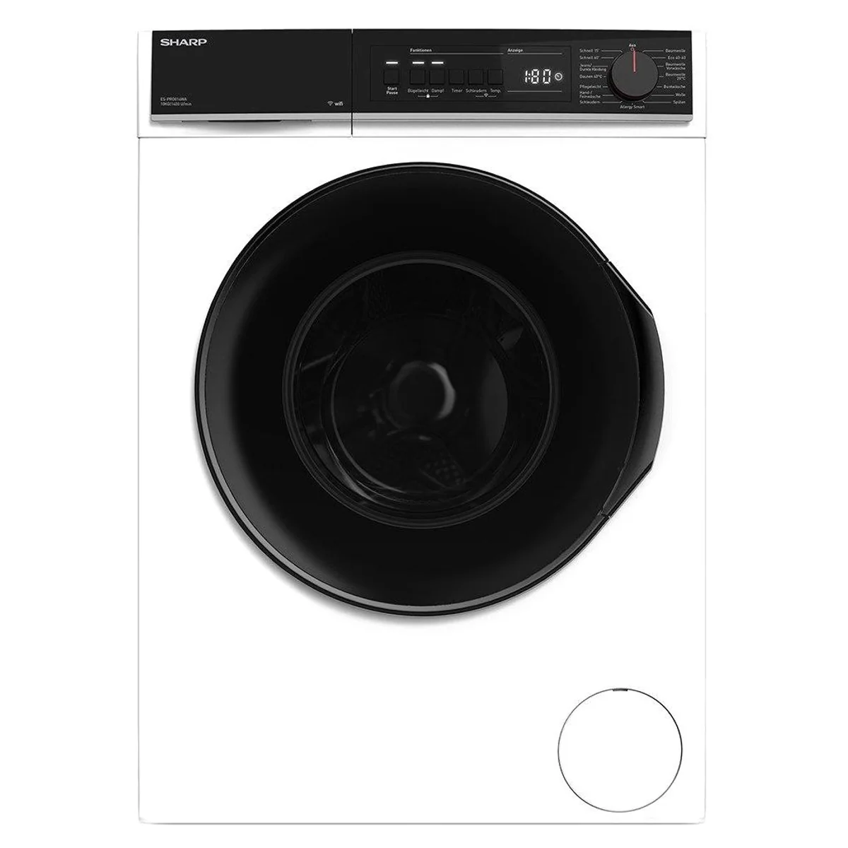 Sharp ES-PRO014WA-DE Waschmaschine, 10 kg, 1400 U/min, WiFi Steuerung, AllergySmart