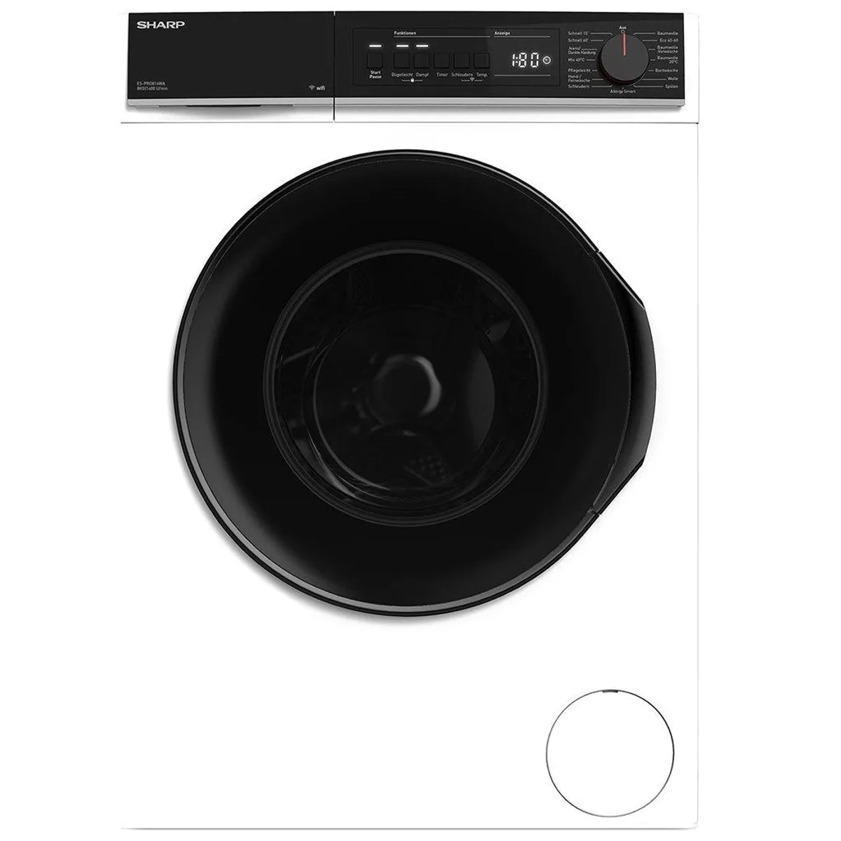 Sharp Waschmaschine ES-PRO814WA-DE, 8 kg, 1400 U/min, Energieeffizienz A