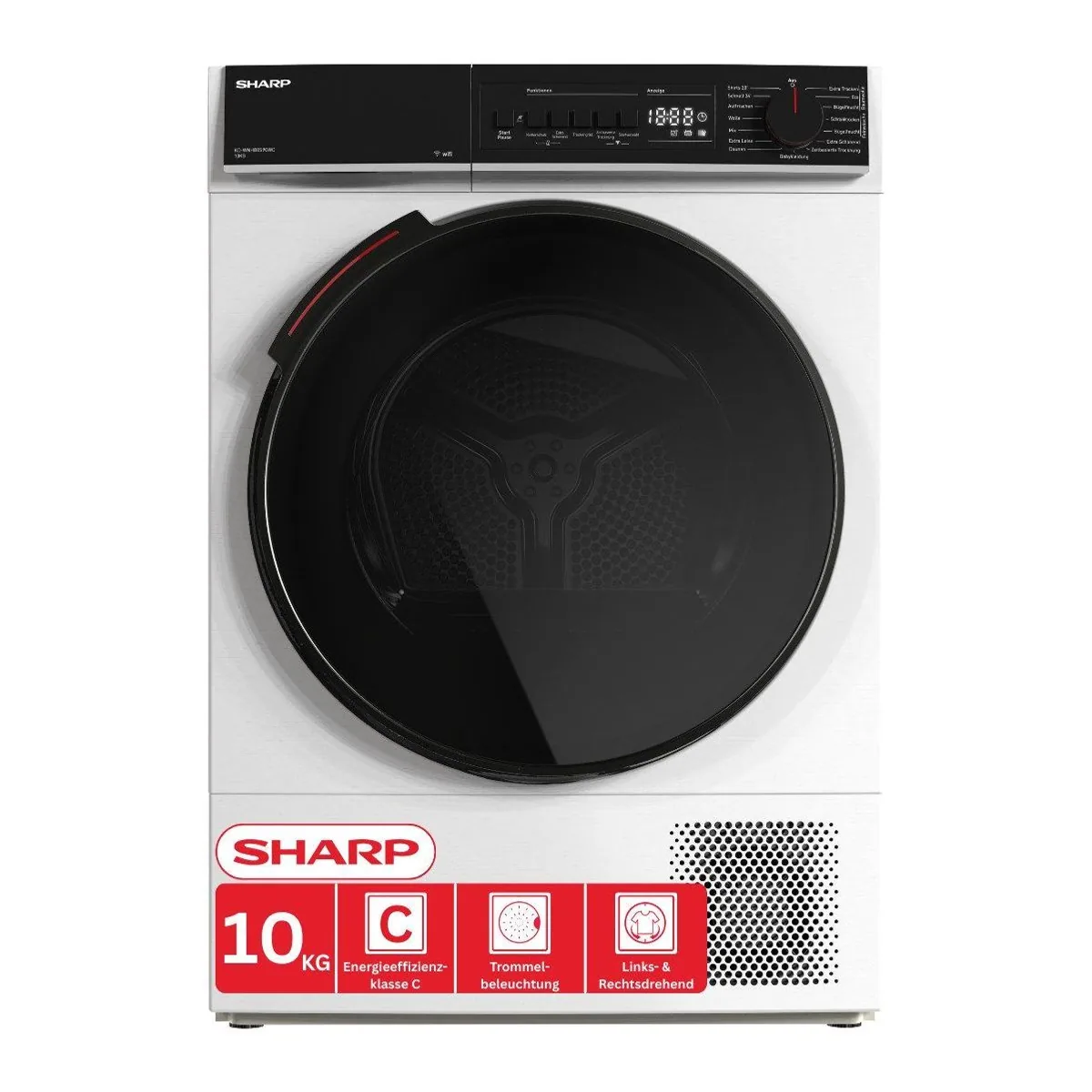 Sharp KD-WNHB0S9GWC-DE Wärmepumpentrockner, WiFi-Steuerung & 15 Programme 2
