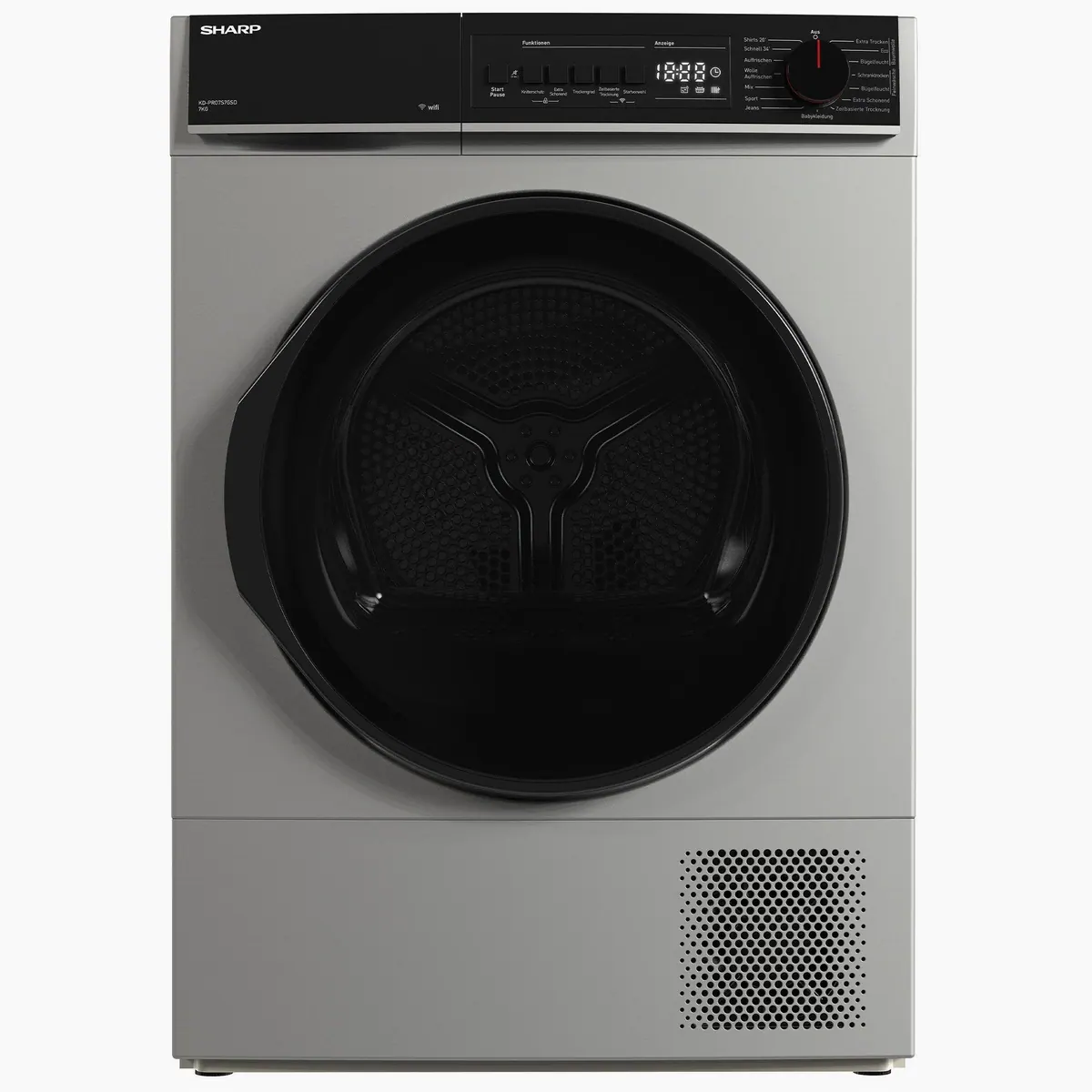 Sharp KD-PRO7S7GSD-DE Wärmepumpentrockner, WiFi, 7 kg Fassungsvermögen, BubbleDrum 2