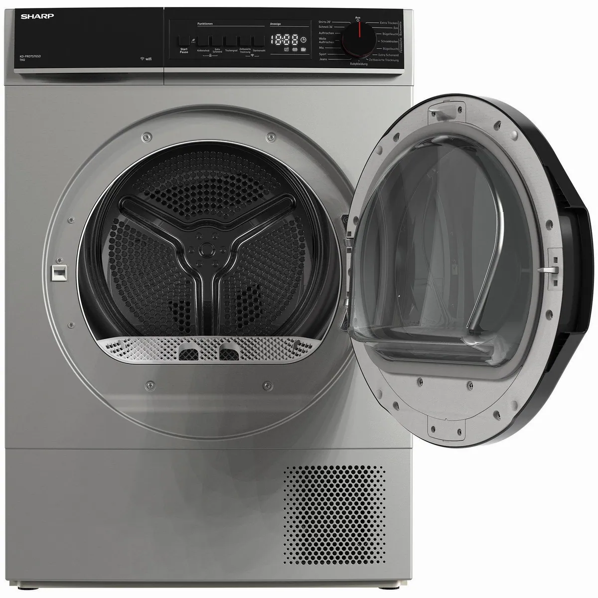 Sharp KD-PRO7S7GSD-DE Wärmepumpentrockner, WiFi, 7 kg Fassungsvermögen, BubbleDrum 5