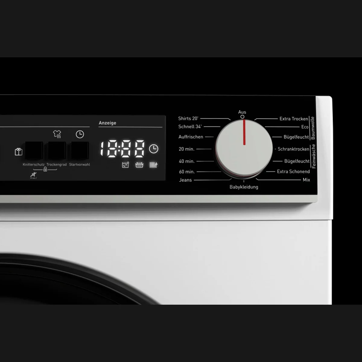 Sharp KD-NHA8G6TWC-DE Wärmepumpentrockner, 8 kg, LED-Display, 15 Programme 3