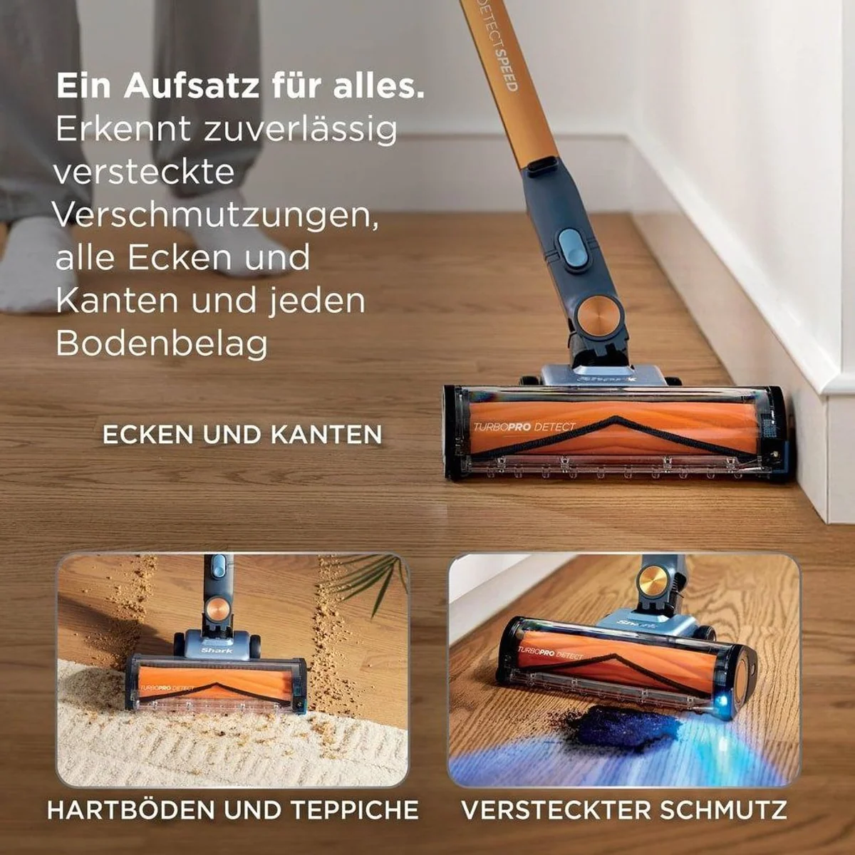 Shark Stielstaubsauger, kraftvolle Saugleistung, kabellos und leicht 4