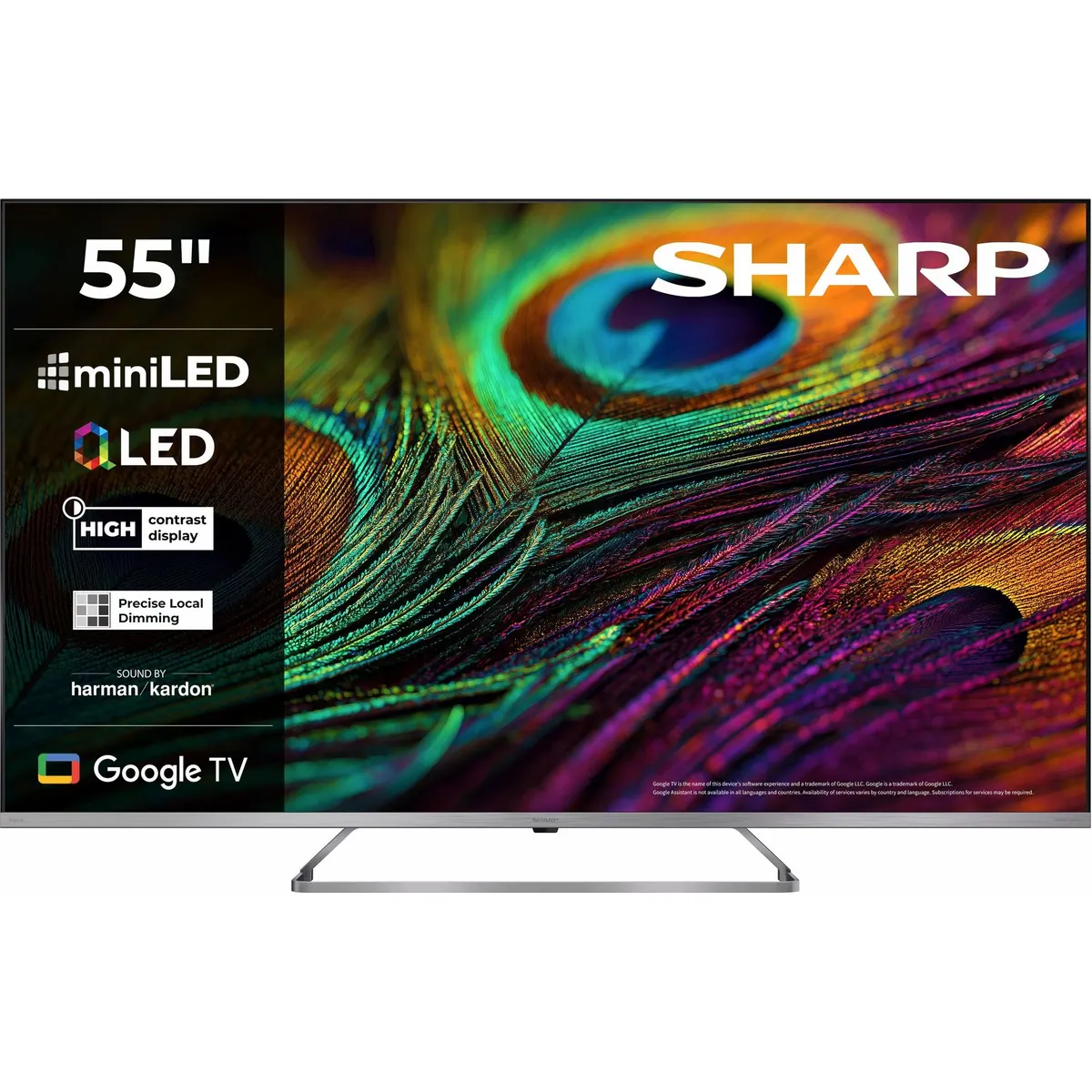 Sharp 4T-C55JPx QLED Mini LED-Fernseher, 4K UHD, Smart-TV, hohe Helligkeit 2