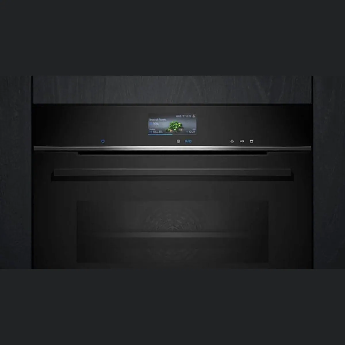Siemens Dampfbackofen iQ700 HS736G3B1, Teleskopauszug nachrüstbar, ecoClean, cookControl Pro 2