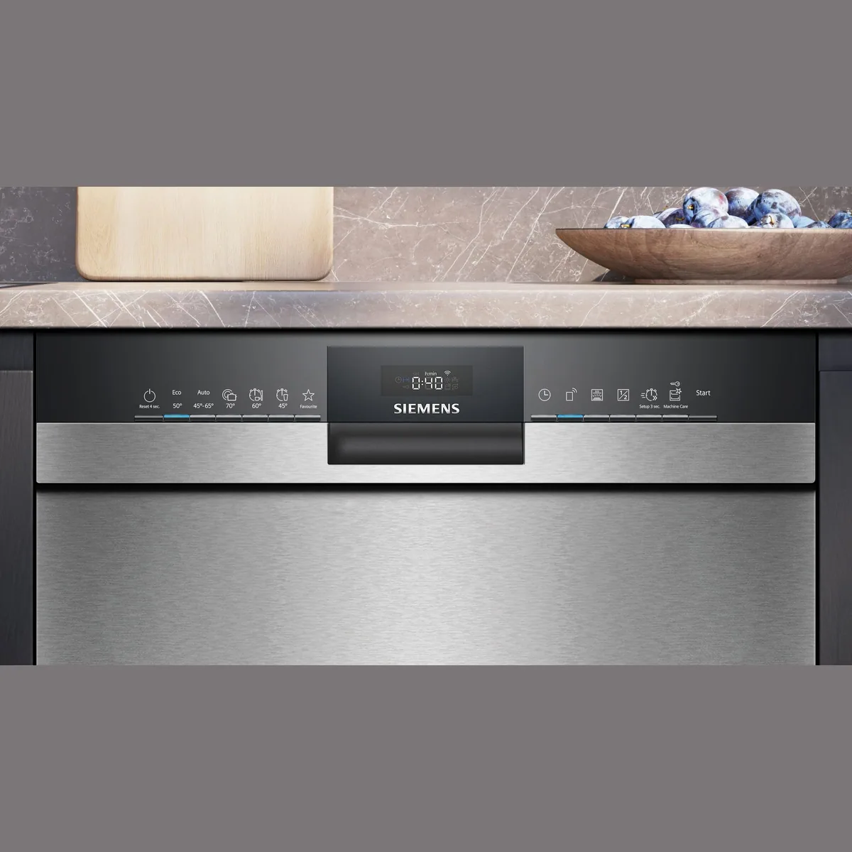 Siemens iQ300 SN43ES28AE Unterbaugeschirrspüler, 13 Maßgedecke, flexible Körbe, varioSpeed 3