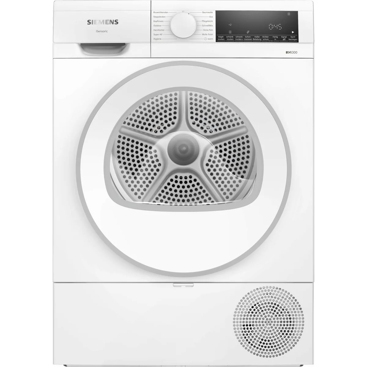 Siemens Wärmepumpentrockner iQ300 WQ33A2C41, Energieeffizient, easyClean Kondensator, Kompakte Bauweise