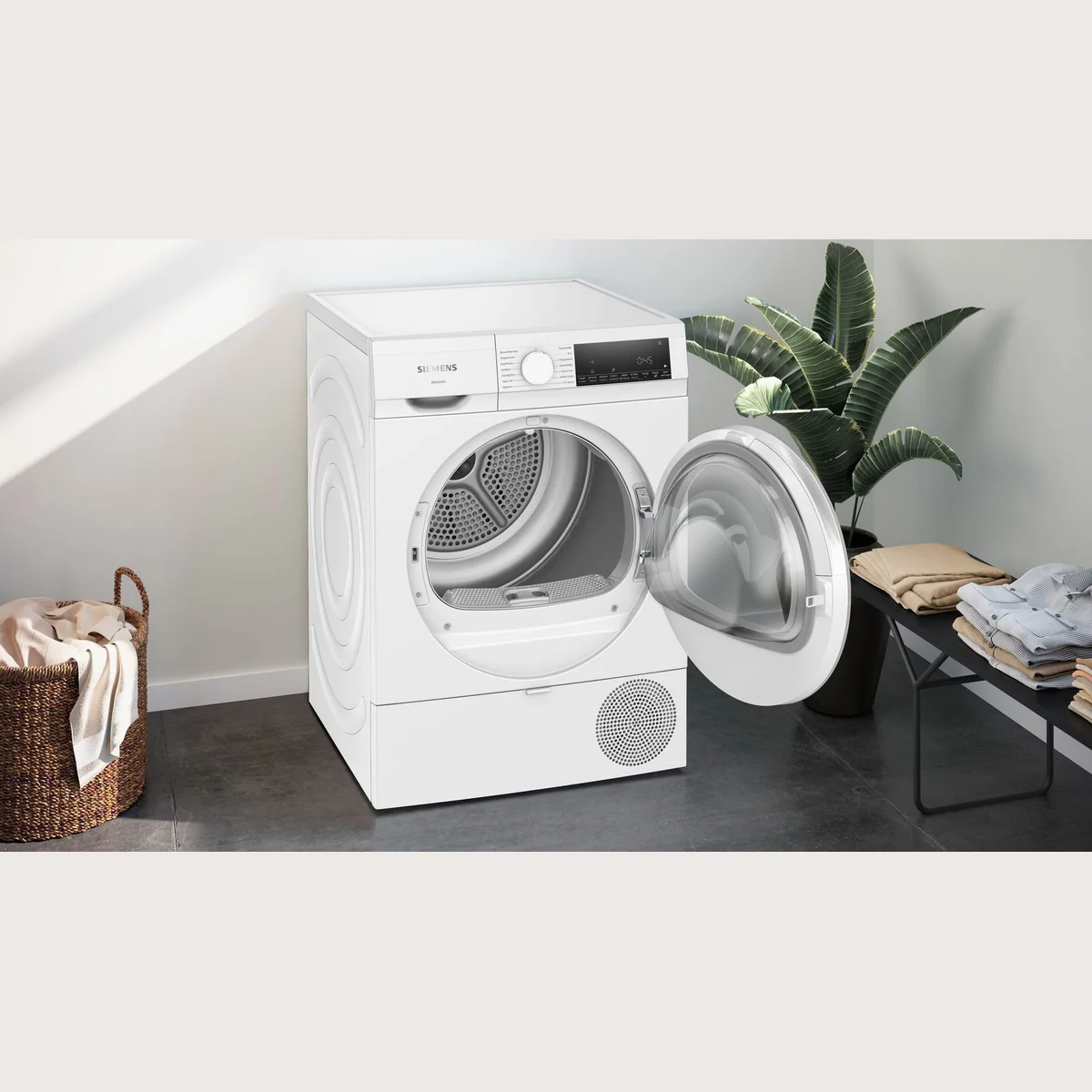 Siemens Wärmepumpentrockner iQ300 WQ33A2C41, Energieeffizient, easyClean Kondensator, Kompakte Bauweise 4